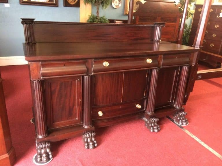 Antique Buffet, Empire Style Furniture, Hairy Paw Buffet