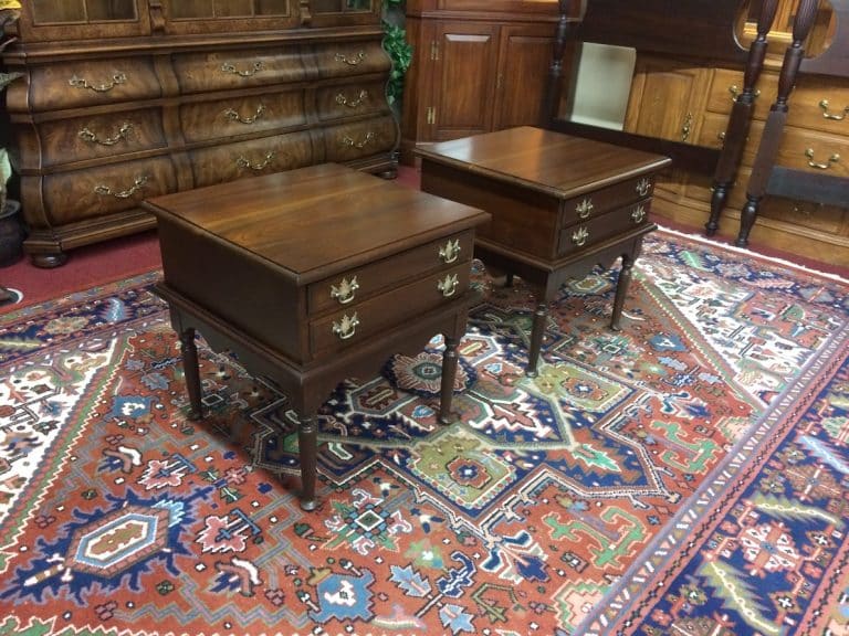 Vintage End Tables, Cherry Side Tables, The Pair