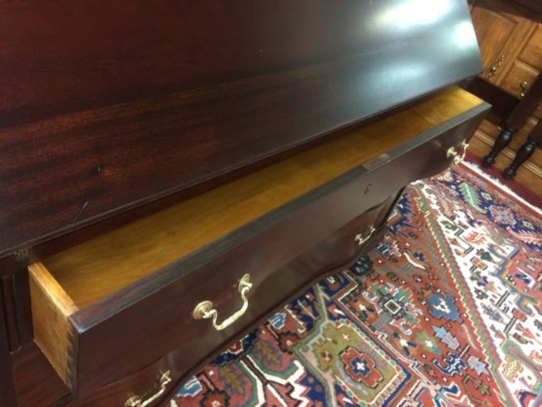 Vintage Secretary Desk, Mahogany Wood, Hairy Paw Foot Desk