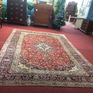 Vintage Oriental Rug, Kashan Persian Rug