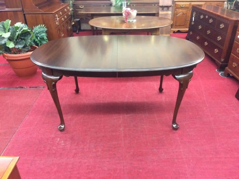 Vintage Dining Table, Cherry Wood, Ethan Allen Furniture