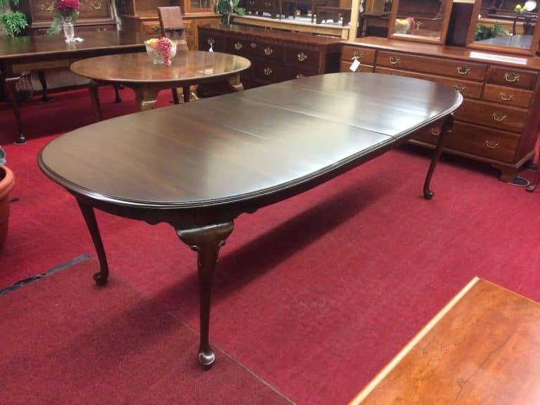 Vintage Dining Table, Cherry Wood, Ethan Allen Furniture