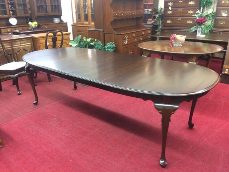 Vintage Dining Table, Cherry Wood, Ethan Allen Furniture