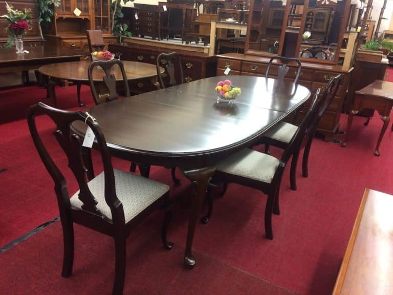 Vintage Dining Table, Cherry Wood, Ethan Allen Furniture