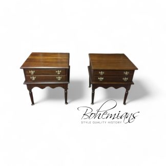 Vintage End Tables, Cherry Side Tables, The Pair