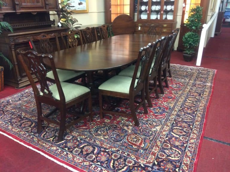 Vintage Dining Table, Solid Mahogany, Henkel Harris Furniture