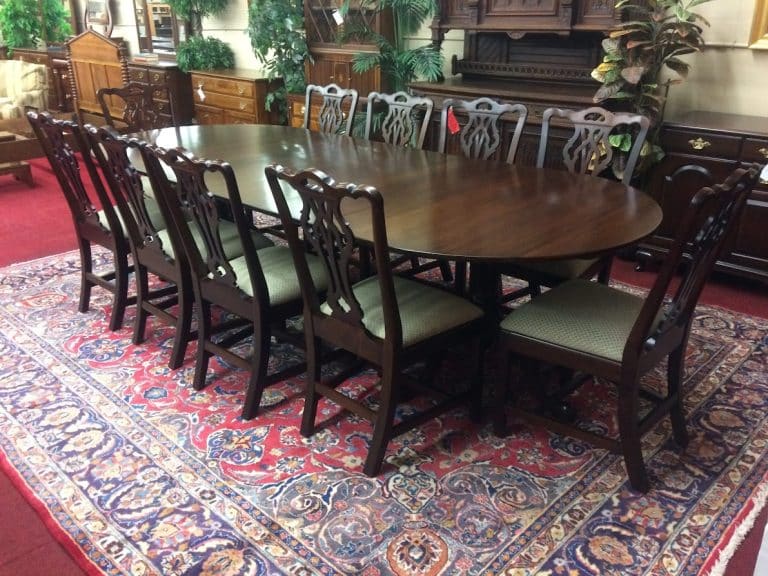 Vintage Dining Table, Solid Mahogany, Henkel Harris Furniture