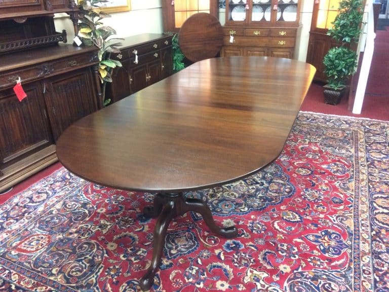 Vintage Dining Table, Solid Mahogany, Henkel Harris Furniture