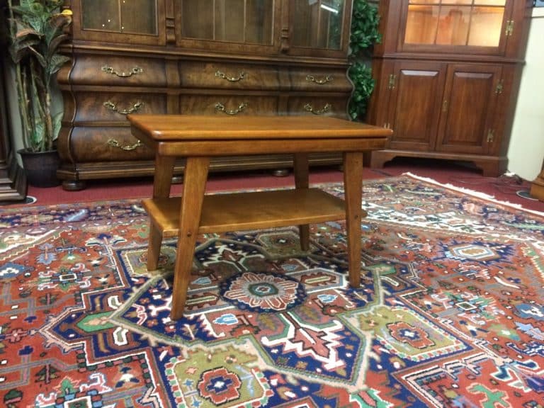 Vintage Maple End Table, Mid Century Table