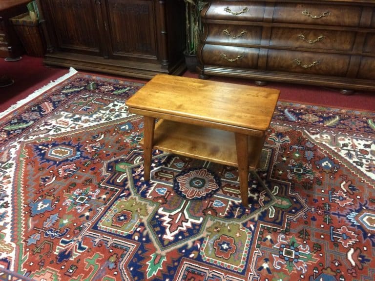 Vintage Maple End Table, Mid Century Table