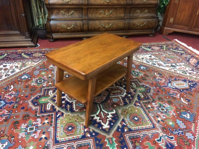 Vintage Maple End Table, Mid Century Table