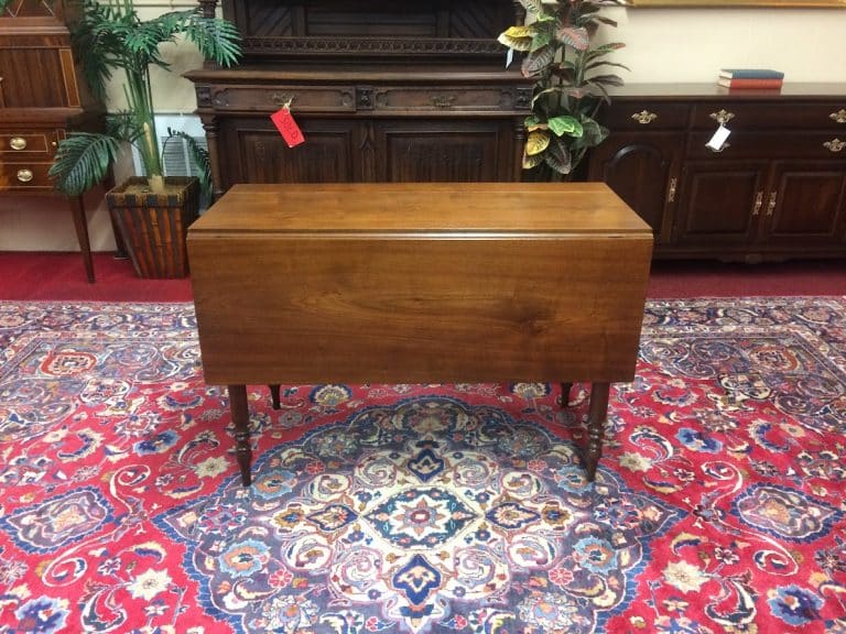 Antique Drop Leaf Table, Narrow Drop Leaf Table