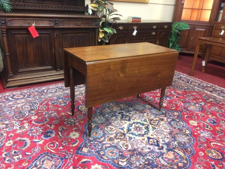 Antique Drop Leaf Table, Narrow Drop Leaf Table