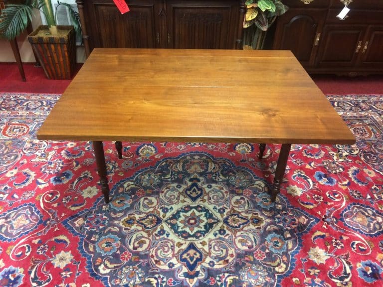 Antique Drop Leaf Table, Narrow Drop Leaf Table