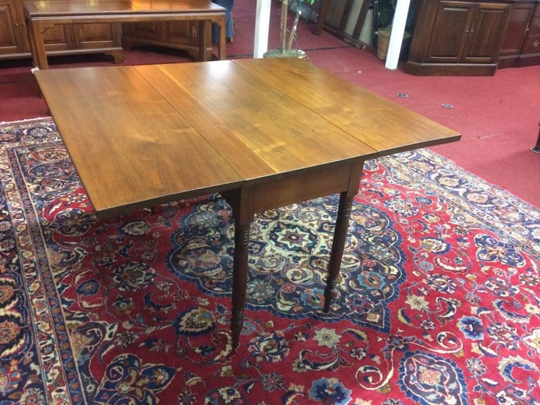 Antique Drop Leaf Table, Narrow Drop Leaf Table