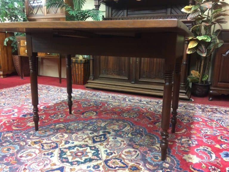 Antique Drop Leaf Table, Narrow Drop Leaf Table