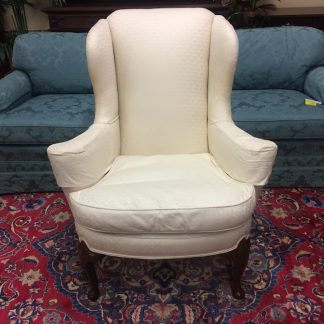 Vintage Wing Back Chair, Queen Anne Chair