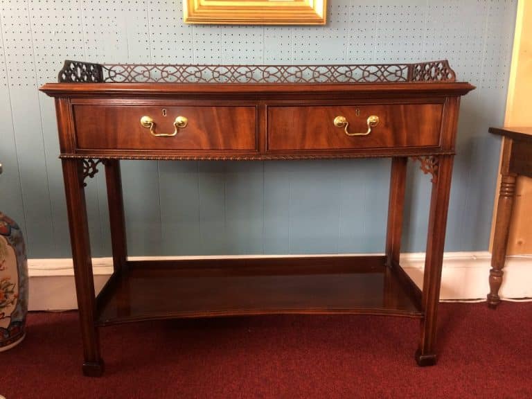 Vintage Two Drawer Server, Hickory Chair Furniture