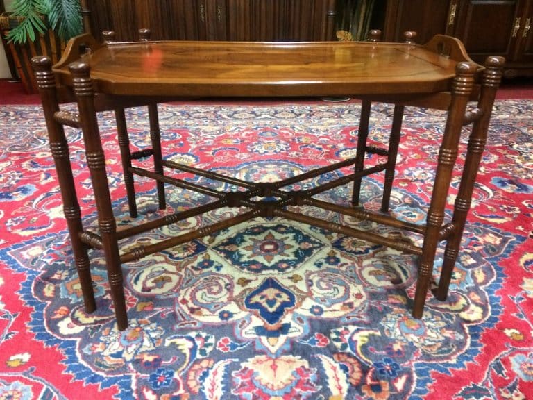 Vintage Coffee Table, Butlers Table with Stand