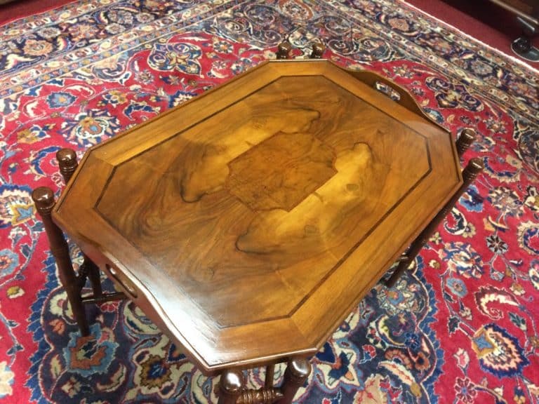 Vintage Coffee Table, Butlers Table with Stand