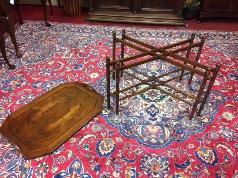 Vintage Coffee Table, Butlers Table with Stand