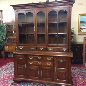 Vintage China Cabinet with Glass Doors, Pennsylvania House Furniture