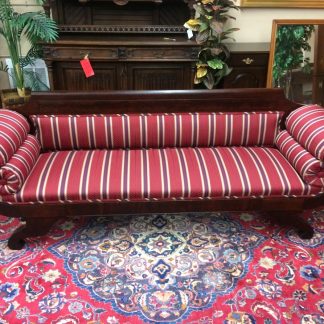 Antique Sofa, Empire Sofa, Vintage Striped Couch