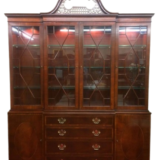 Vintage China Cabinet, Breakfront, Baker Furniture