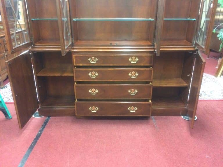 Vintage China Cabinet, Breakfront, Baker Furniture