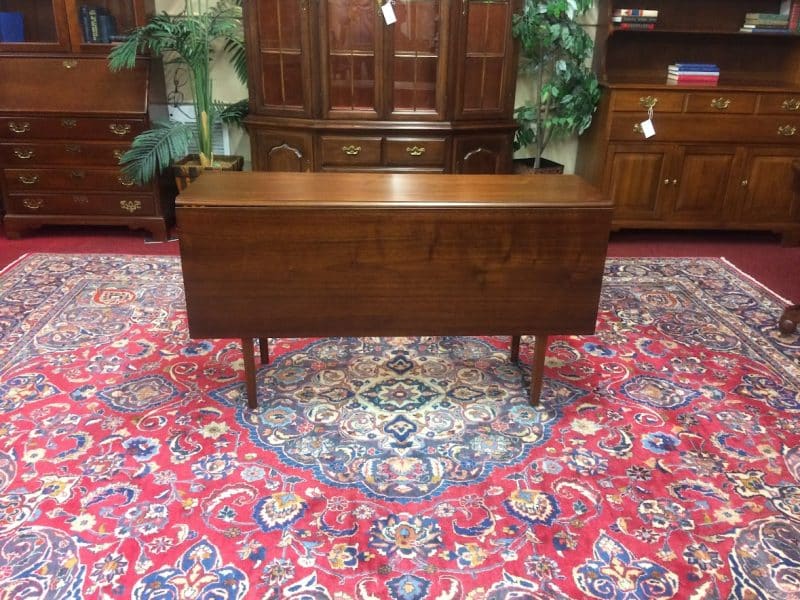 Vintage Drop Leaf Table, Walnut Dining Table