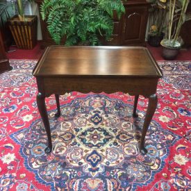 Vintage Statton Tea Table, Queen Anne Tea Table, Cherry Wood