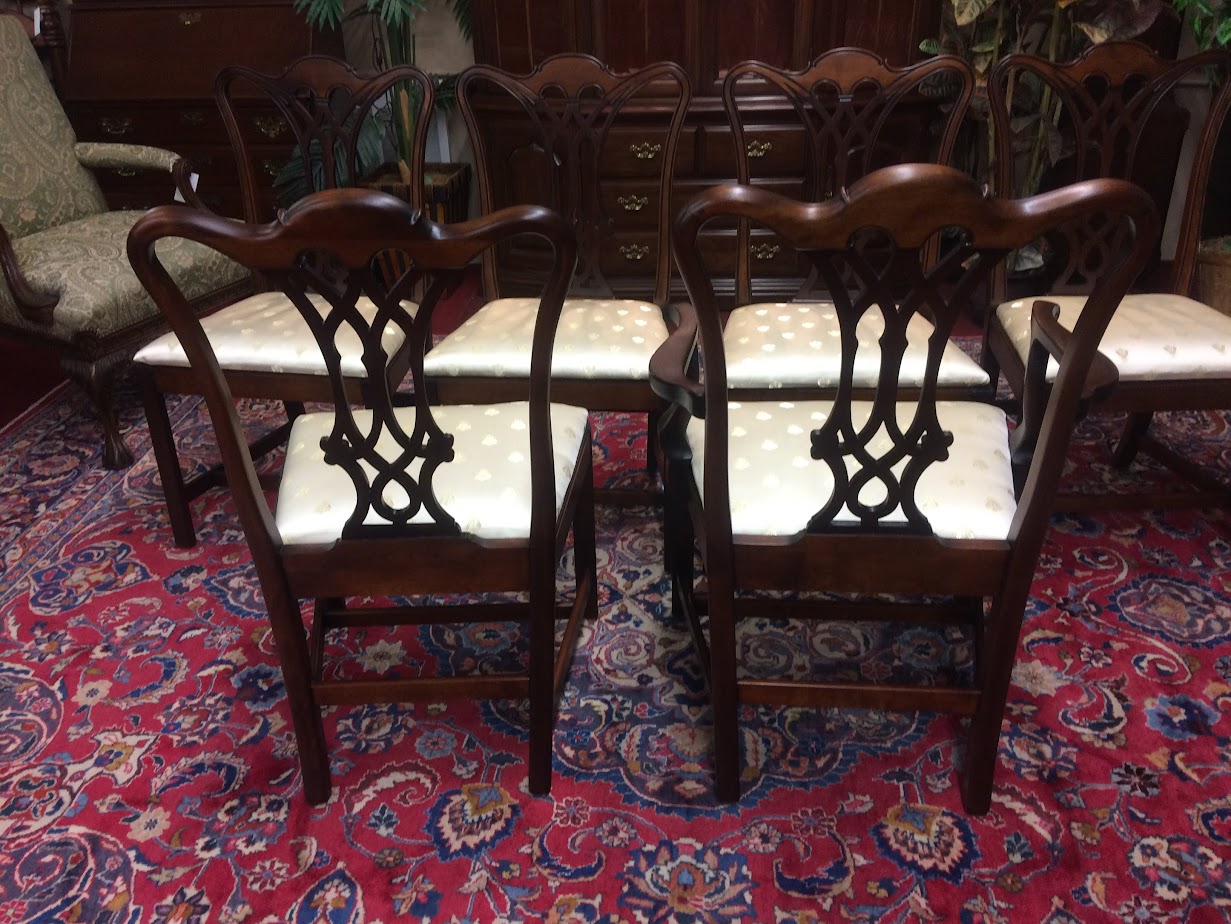 Best Price Vintage Dining Chairs, Chippendale Style Chairs, Set of Six ...