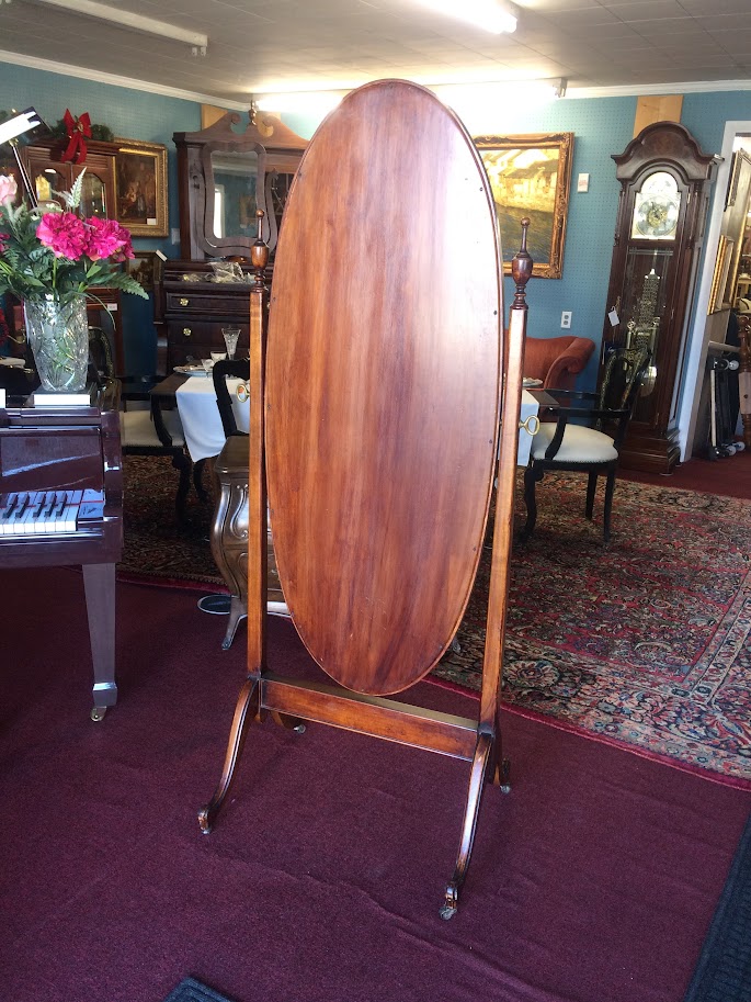 Cherry Floor Standing Mirror. Cherry Mirror on Stand. Cherry Full