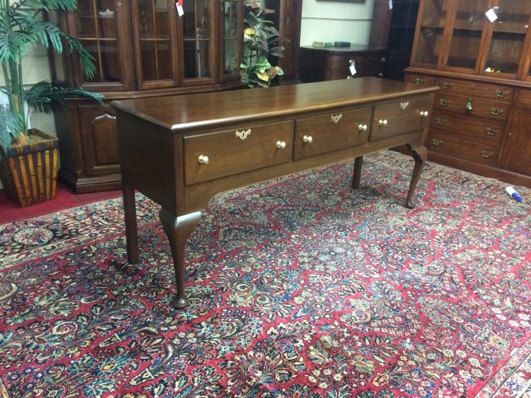 Vintage Huntboard, Custom Made Sideboard, Walnut Wood, Lesher Furniture