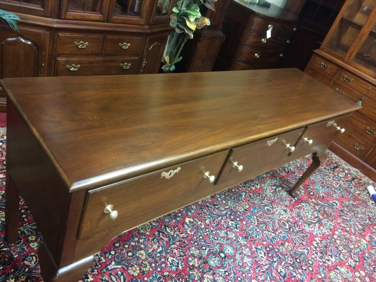 Vintage Huntboard, Custom Made Sideboard, Walnut Wood, Lesher Furniture