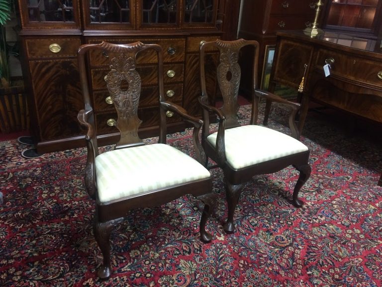 Vintage Arm Chairs, Henredon Furniture, The Pair