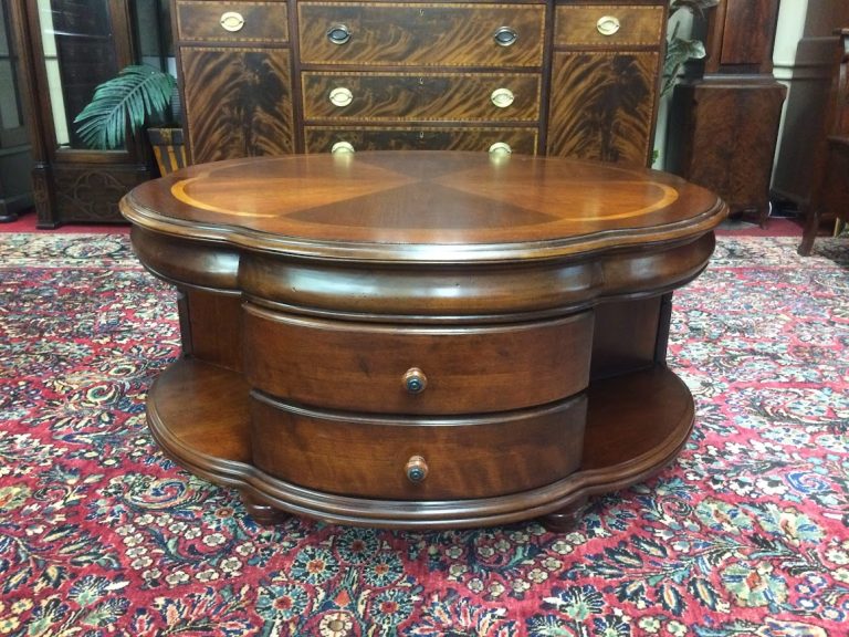 Vintage Clover Shaped Coffee Table, Large Coffee Table