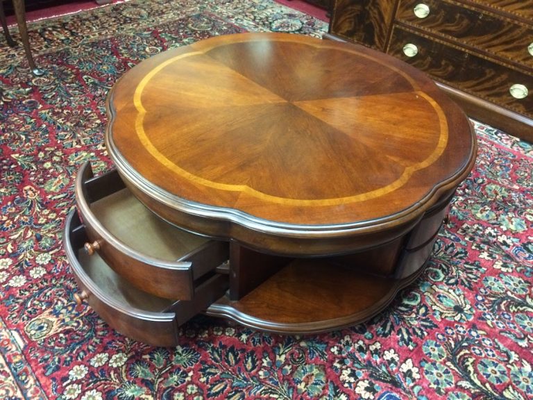 Vintage Clover Shaped Coffee Table, Large Coffee Table