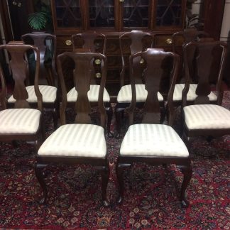 Vintage Dining Chairs, Henredon Furniture, Set of Eight