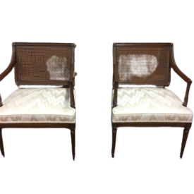 Neoclassical Style Chairs, Pair of Arm Chairs, Statton Furniture, The Pair