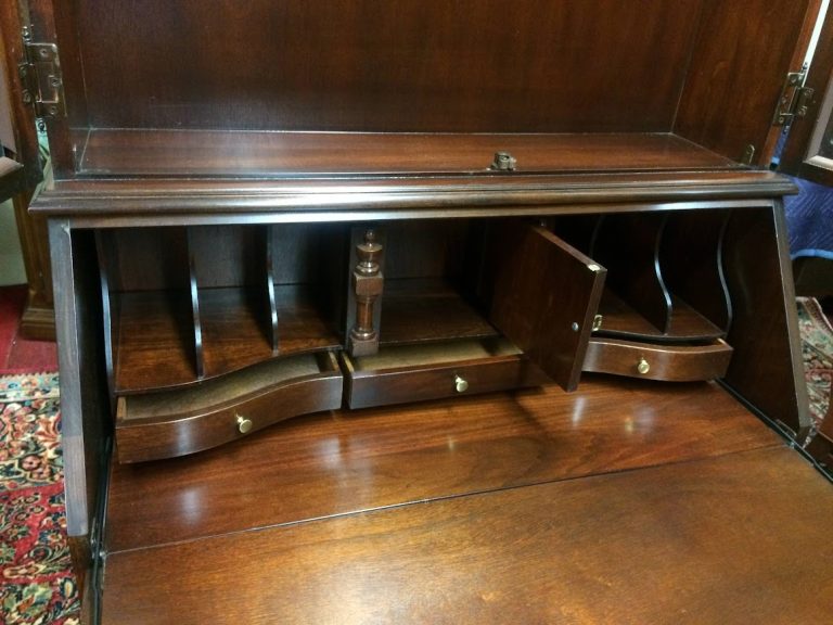 Vintage Secretary Desk, Jasper Cabinet Company, Mahogany Desk