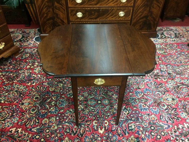 Vintage Pembroke Table, Statton Furniture, Cherry Accent Table