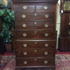 Antique Chest of Drawers, Chest on Chest, Early Chippendale Chest