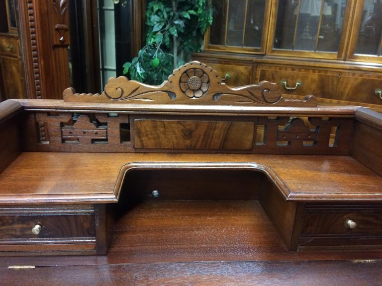 Antique Victorian Desk, Davenport Desk, Walnut Desk