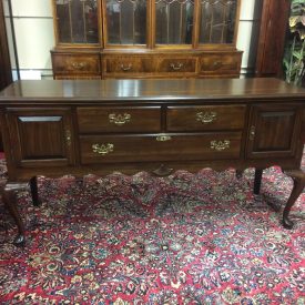 Vintage Sideboard Buffet, Ethan Allen Furniture, Queen Anne Buffet