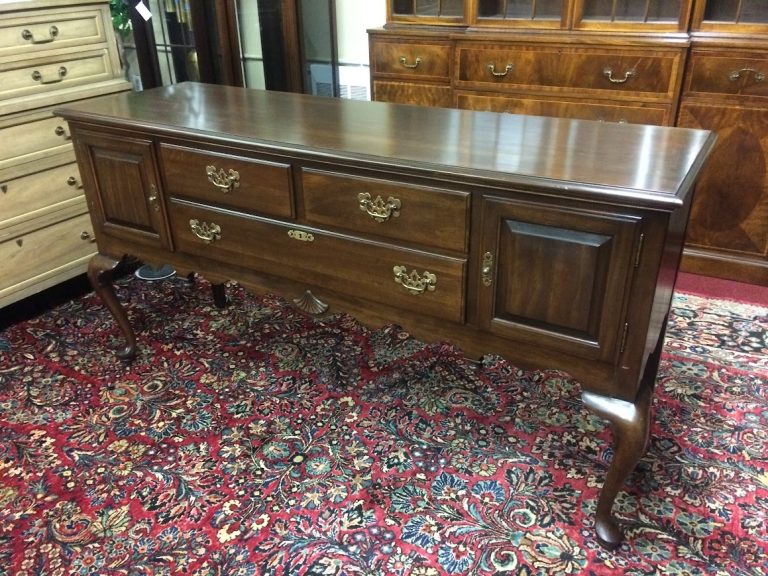 Vintage Sideboard Buffet, Ethan Allen Furniture, Queen Anne Buffet