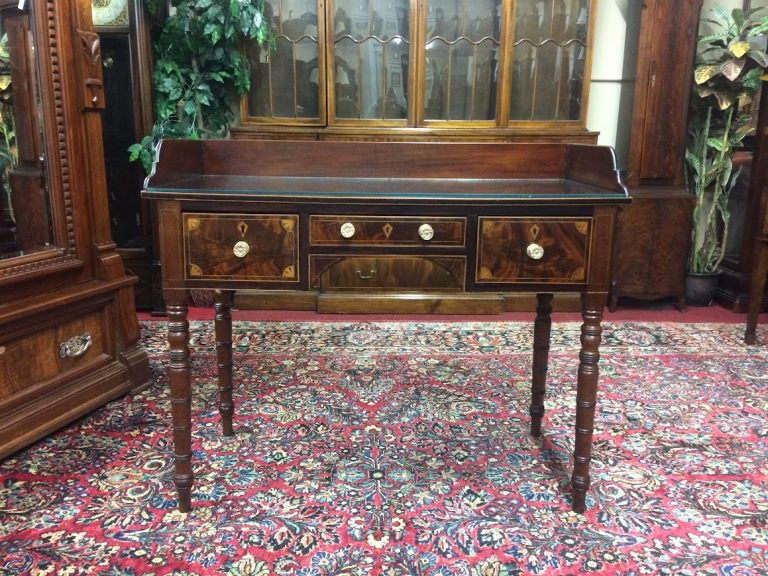 Antique Desk, Federal Desk, Inlaid Federal Desk