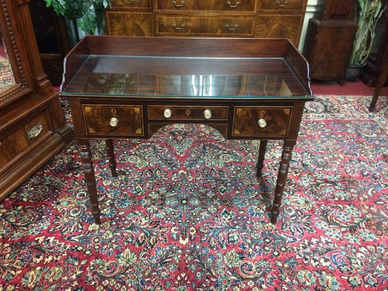 Antique Desk, Federal Desk, Inlaid Federal Desk