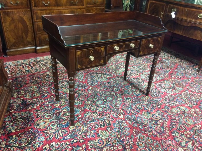 Antique Desk, Federal Desk, Inlaid Federal Desk