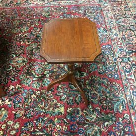 Vintage Hitchcock Accent Table, Pedestal Table, Riverton Table